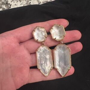 Kendra Scott mother of pearl earrings